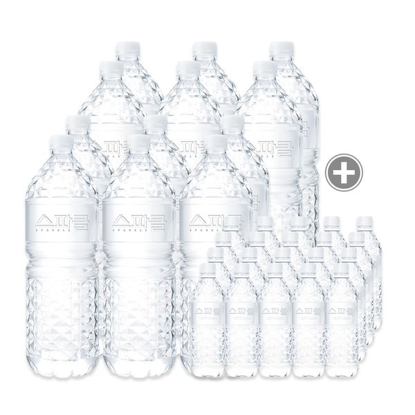 24 bottles of Sparkle mineral water 2L + 20 bottles of 500mL