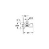 Grohe Mini, TDL 1/2" x 3/8" 22939000 Silver/Black