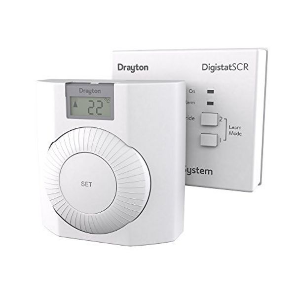Drayton RF601 RF Wireless Room Thermostat with Digital Display by Drayton