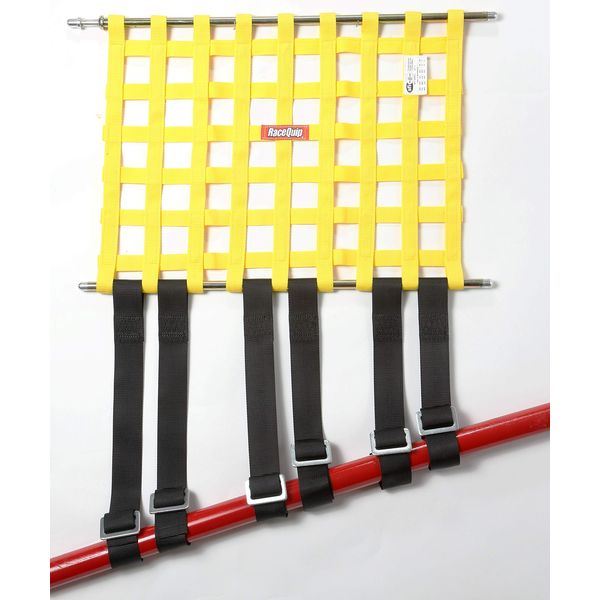 RaceQuip Window Net Strap On Bottom Bar Mounting Kit with 6 Adjustable 1.5 Inch Straps 705005