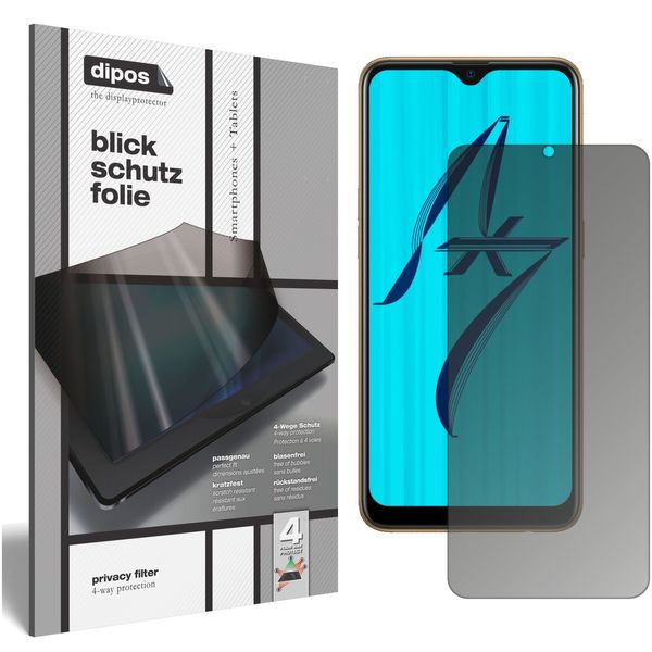 Screen Protector for I Oppo AX7 Pro I Privacy Filter 4-Way Protection I dipos