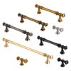 Uxcell 10pcs Brushed Nickel Kitchen Knobs, Single Hole Kitchen Drawer Handles Zinc Kitchen Dresser Knobs Drawer Straight Knobs Hardware Pulls for Kitchen Cupboard