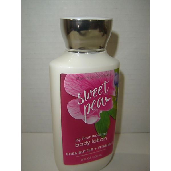 BATH & BODY WORKS SWEET PEA SHEA BUTTER and VITAMIN E BODY LOTION 8 OZ