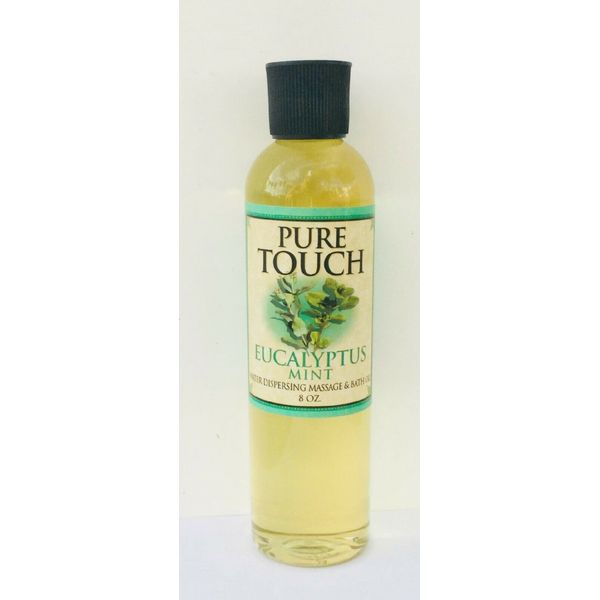 Pure Touch Watersperse Eucalyptus Mint Massage Oil 8oz.