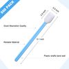500 Pack Cleaning Swabs 5.1 Inch, Foam Tips Sponge Sticks for Printer, Electronics, Camera, Optical Lens, Sewing Machine(Blue)