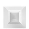 12oz Disposable Square Plastic White Soup Bowls Splendid Design 50pcs