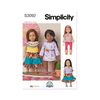 SIMPLICITY Sewing Pattern SS3092OS 18" Doll Clothes by Carla Reiss OS (ONE Size)