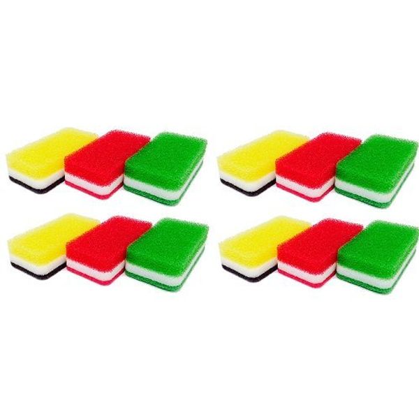 Duskin Kitchen Sponges 3 Pack Antibacterial Type S x 4 Sets