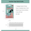 Fearless Tape - Double Sided Tape for Fashion, Clothing and Body (50 Strip Pack) | All Day Strength Tape Adhesive and Gentle on Skin and Fabrics | Transparent Clear Color for All Skin Shades