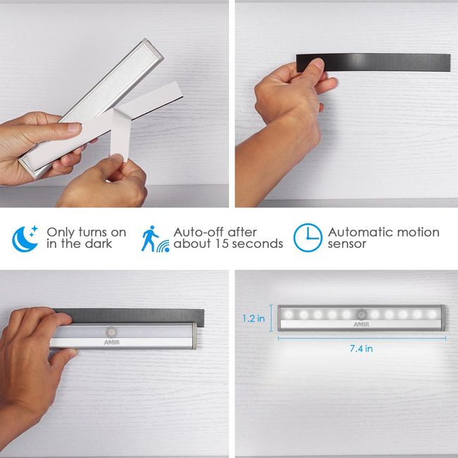 Motion Sensor Lights, 3 Pack Upgraded Version LED Night Lights