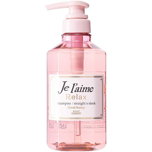 Kose Je l'aime Relax Hair Shampoo 500ml - Straight & Sleek - For Undulating Hair (Green Tea Set)