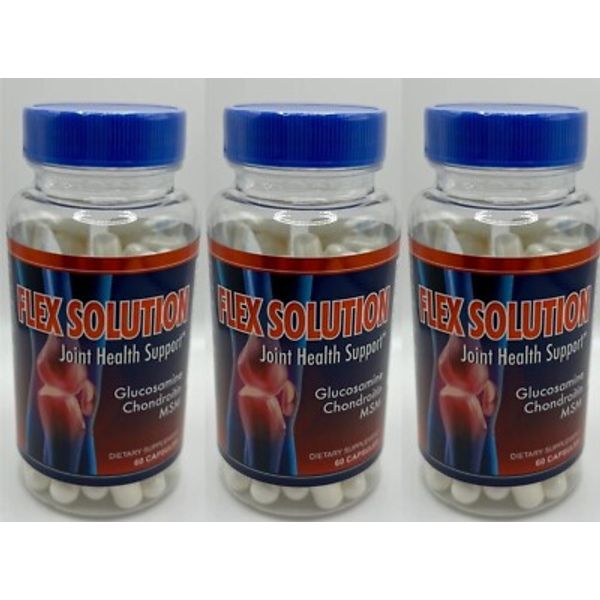 3 Flex Solution glucosamine Anti-Inflammatory Muscle Joint Relief REUMATOL Pills