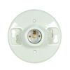 Satco Keyless Glazed Porcelain Ceiling Receptacle - 2 Screw Terminal