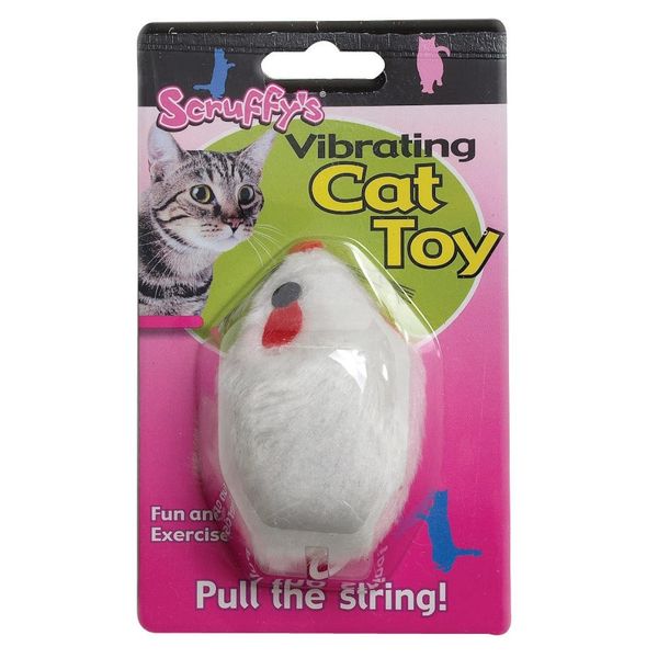 Scruffy Hugo Boss Vibrating Mouse Cat Toy