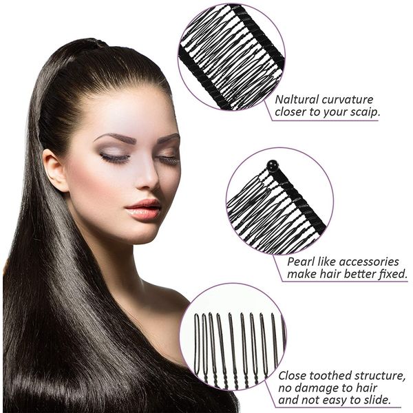 Original Bananenhaarspangen Klein & Groß in 4 Farben Banana Hair Clip Bananen Haarspange Damen Haare Bananenspange guter Halt für dünnes & dickes Haar (Groß, Light Coffee)