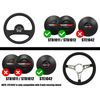 VSW S9 Horn Button Compatible with 9 Bolt Steering Wheel, Corvette, C4 Emblem, STE1042