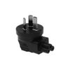 SF Cable Australia AS3112 Plug to IEC C5 Receptacle Right Angle Plug Adapter