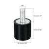 uxcell M5 Thread Rubber Mount Vibration Isolator Studded Cylindrical Shock Absorber 15x15mm 8pcs