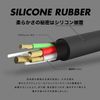 KyoHAYA USB Type C Cable, Soft Type, Silicone, Android Charging Cable, Type C Charging Cable, Android Charging Cable, Android Charging Cable, Rapid Charging, Data Transfer, AQUOS, Xperia, Galaxy,