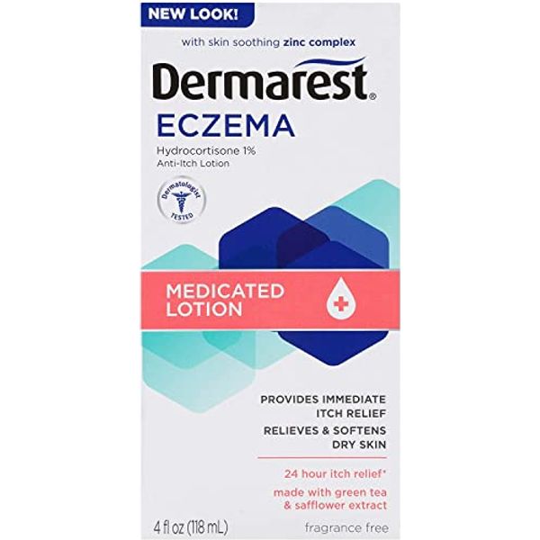 Dermarest Eczema Medicated Lotion, 4 Fl Oz (Pack of 3)