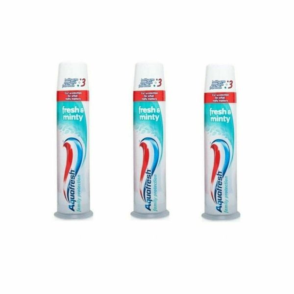 Aquafresh Fresh & Minty 100ml Pump - Pack of 3