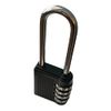 Padlock Long Shackle 4 Digit Combination Lock Security Home - Black