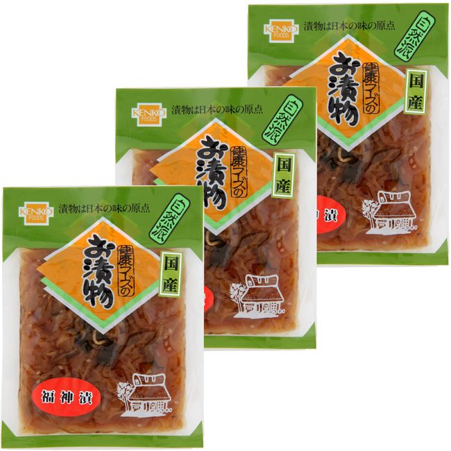 Health Foods Fukujinzuke (Made in Japan), 3.9 oz (110 g) x 3 Bags