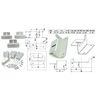 Solar Panel Z Mounting Brackets, Aluminium Construction with Hardware, Set of 4