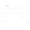 Letts Bloom A5 week to view 2023 diary - yellow
