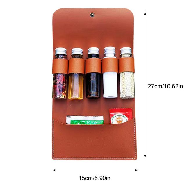 Camping Spice Kit Travel Spice Holder Hiking Spices Set Bushcraft