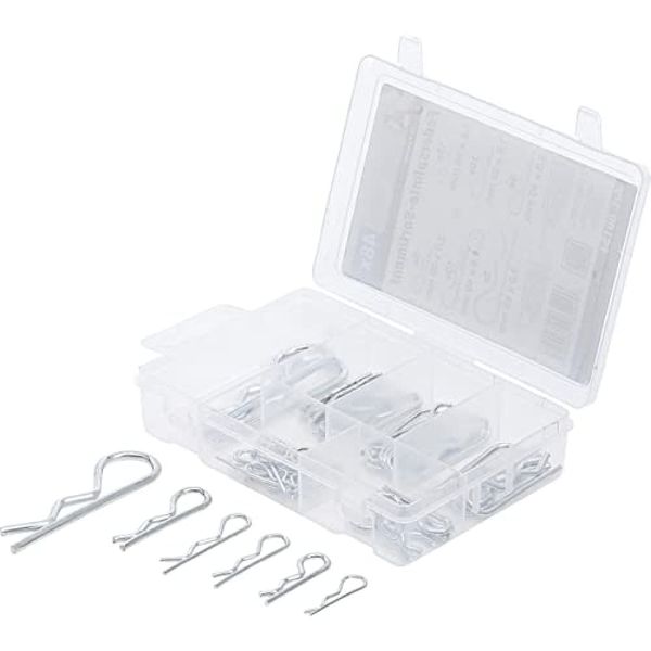 BGS Diy 88134 | Spring Split Pin Assortment | Ø 1.2 - 3.0 mm | 48 pcs.