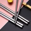 5 Pair Child Size Stainless Steel Chopsticks Reusable