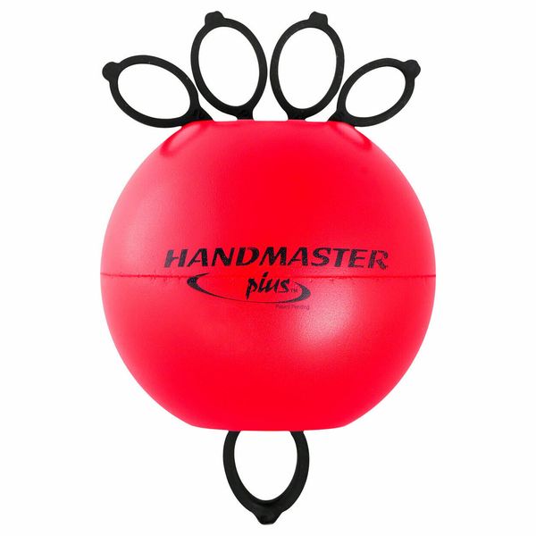 HandMaster Plus Physical Therapy Hand Strengthening Exerciser Medium Red