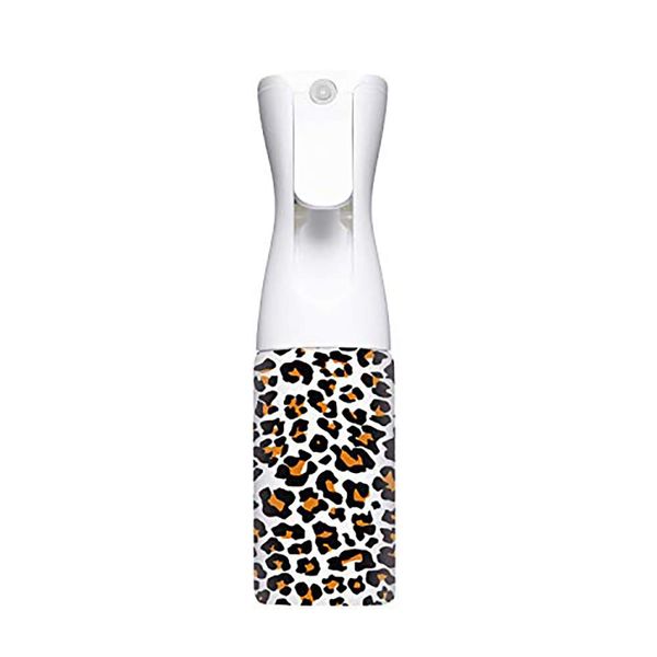 MJDFS Stylist Airless Aerosol water Dispenser, Refillable Fine Mist Spray bottles, Good for watering plants, Showering Pets, Trigger sprayer for Hair, 6oz Leopard print