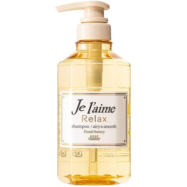 Kose Je l'aime Relax Hair Shampoo 500ml - Airy & Smooth - For Soft Hair (Green Tea Set)