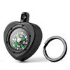 TIMULTI Titanium Compass Compass Lightweight Waterproof Outdoor Compass Guide Portable Convenient Gift (Black)