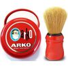 ARKO Shaving Cream Soap and Omega Brush Stand Set - 3PCS Set