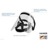 1x HAIMER Face Shield Schutzmaske Model 1 (0,175 mm Visier)