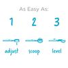 Dreamfarm Levoop - Adjustable Level Espresso | Coffee Measuring Scoop | Black