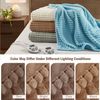 Heated Blanket, Eletric Queen Size Blanket, Soft, Ribbed, Plush Heating Blanket
