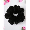 Black Velvet Scrunchy-Regular - Made in the USA