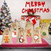 AUERVO 12pcs Christmas Jute Burlap, Xmas Jute Linen Burlap Drawstring Gift Candy Pouch Snack Sack Craft Goodie Bags for kids Xmas Party Favors