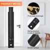 KOVOSCH Solid Brass Surface Bolt 4 Inch, Heavy Duty Concealed Slide Surface Door Bolt, Black