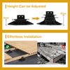 10 Pack Adjustable Decking Support Pedestal Riser,Foundation Base Support for Floating/Platform/Composite Decking,Heavy Duty Base for Deck Construction and DIY Projects(18mm-30mm)