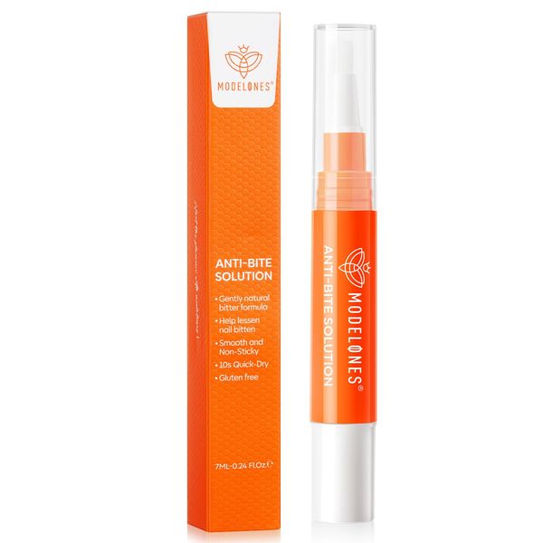 Modelones Stop Nail Biting Pen, Nail Biting Treatment, Thumb Sucking Deterrent, Prevention for Kids & Adults, Natural Nail Care Pen to Stop Biting Habit, Safe & Gentle Solution