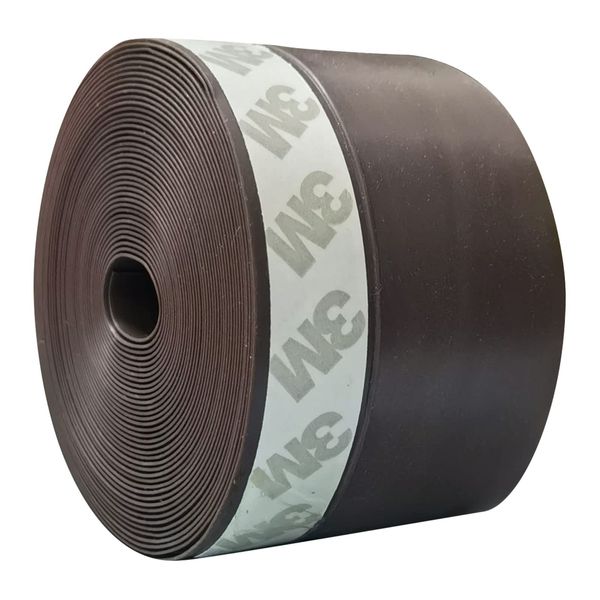 BingDi Gap Tape for Window/Entryway Under, Width: 1.8 inches (45 mm), Length: 24.8 ft (6 m), Cold Air Blocking, Airtight Up, Draft Prevention, Soundproofing, Insulation Sheet, Washing, Sash Seal Tape (Brown)