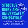 Strictly Briks Compatible with Lego 12 Pack Classic Stackable Baseplates 6x6, for Building Bricks, 20x20 Studs Plates Mats, Stackable for Top & Bottom Sides, 12 Rainbow Colors