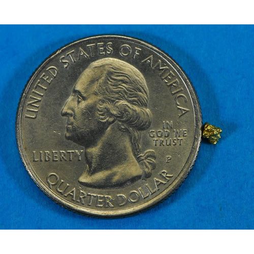 Alaskan-Yukon BC Gold Rush Natural Gold Nugget 0.07 Grams Genuine