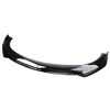 For Chevy Camaro SS Glossy Black Front Bumper Lip Splitter Spoiler Dual-Layer