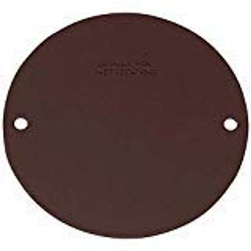 Sigma Engineered Solutions Round Stamped Steel 4.13 in. H X 4.13 in. W Flat Box Cover
